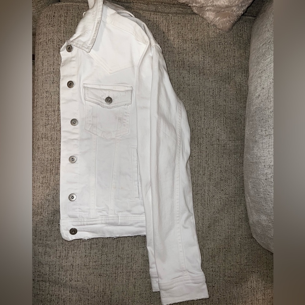 Zara Denim Jacket White
